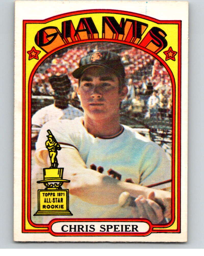 1972 O-Pee-Chee Baseball #165 Chris Speier San Francisco Giants V66242 Image 1