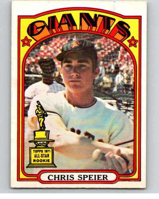 1972 O-Pee-Chee Baseball #165 Chris Speier  San Francisco Giants  V66242 Image 1