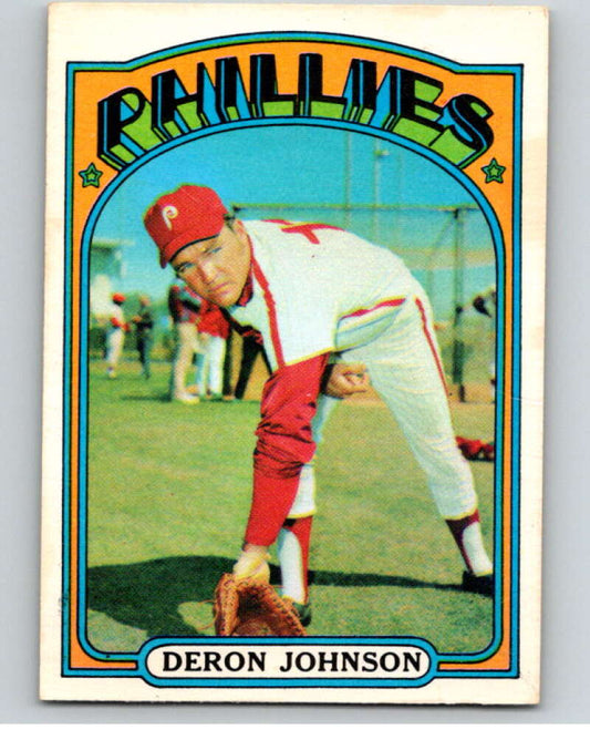 1972 O-Pee-Chee Baseball #167 Deron Johnson  Philadelphia Phillies  V66245 Image 1