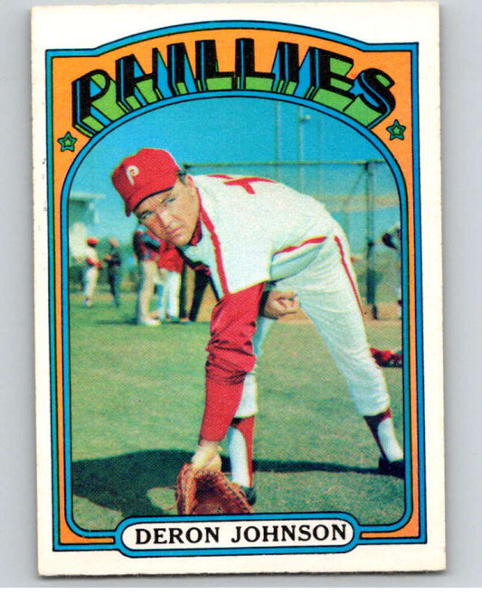 1972 O-Pee-Chee Baseball #167 Deron Johnson  Philadelphia Phillies  V66246 Image 1