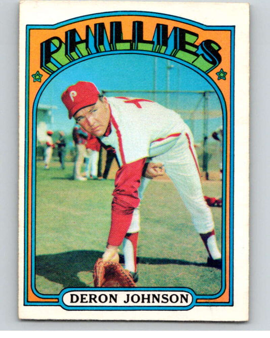 1972 O-Pee-Chee Baseball #167 Deron Johnson  Philadelphia Phillies  V66247 Image 1
