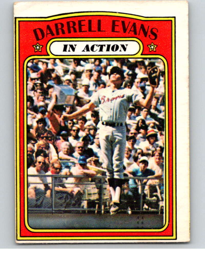 1972 O-Pee-Chee Baseball #172 Darrell Evans IA Atlanta Braves V66252 Image 1