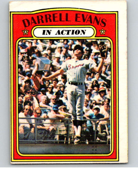 1972 O-Pee-Chee Baseball #172 Darrell Evans IA  Atlanta Braves  V66252 Image 1