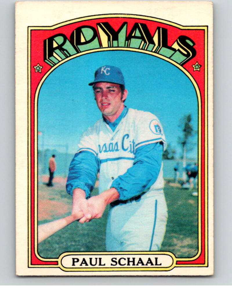 1972 O-Pee-Chee Baseball #177 Paul Schaal Kansas City Royals V66258 Image 1