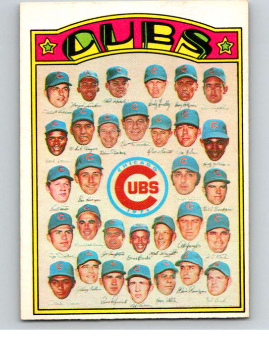 1972 O-Pee-Chee Baseball #192 Cubs Team  Chicago Cubs  V66275 Image 1