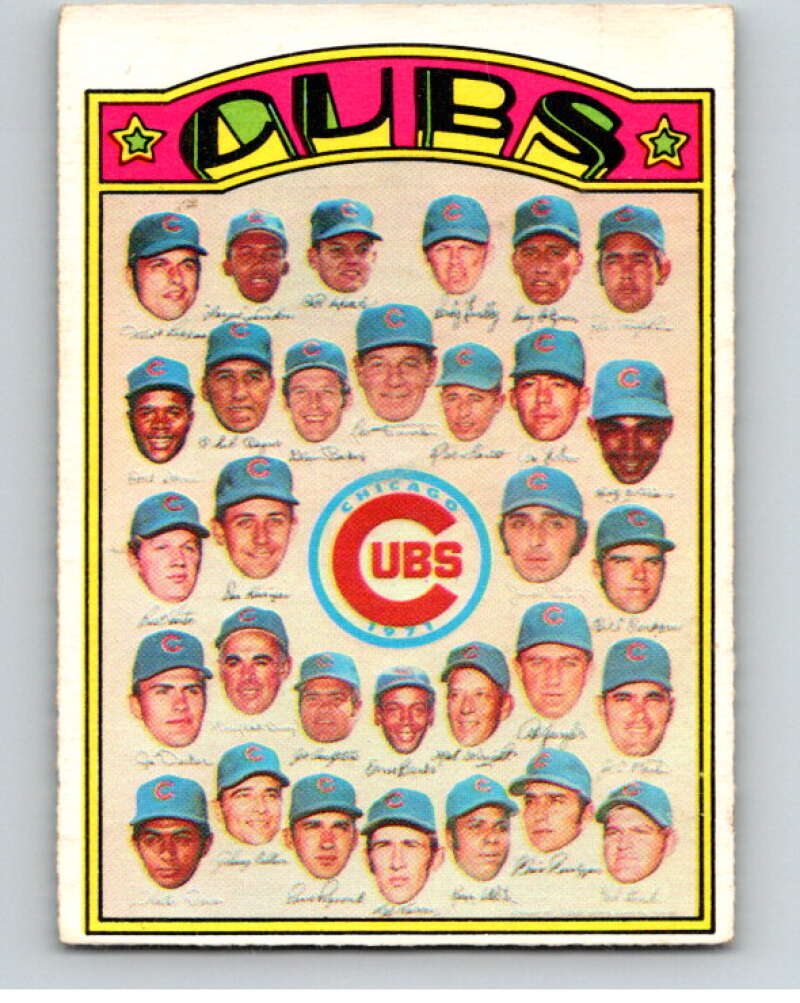1972 O-Pee-Chee Baseball #192 Cubs Team Chicago Cubs V66276 Image 1