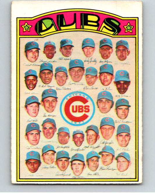 1972 O-Pee-Chee Baseball #192 Cubs Team  Chicago Cubs  V66276 Image 1