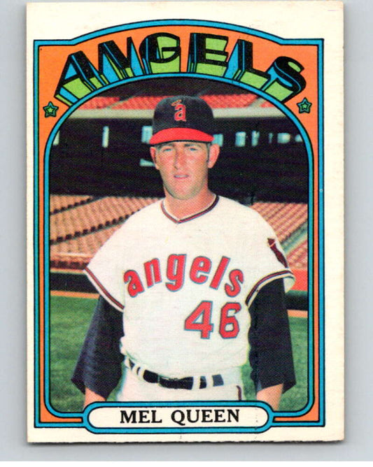 1972 O-Pee-Chee Baseball #196 Mel Queen  California Angels  V66281 Image 1