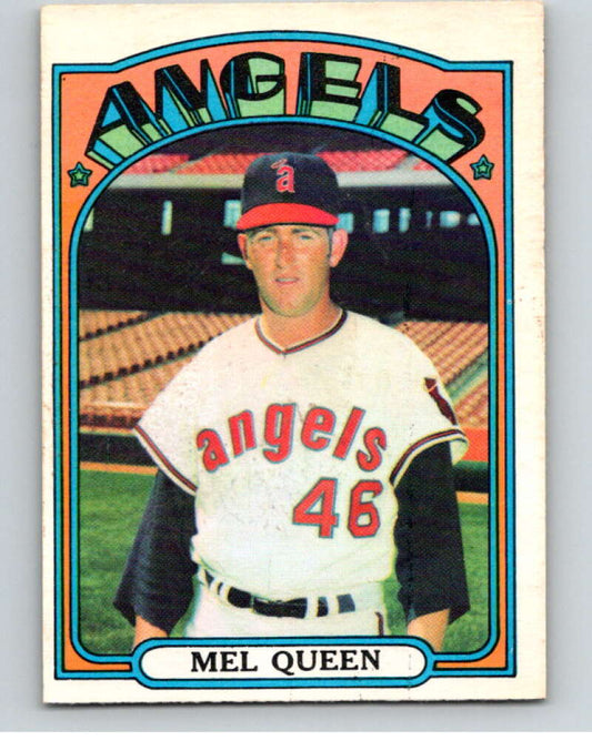 1972 O-Pee-Chee Baseball #196 Mel Queen  California Angels  V66282 Image 1