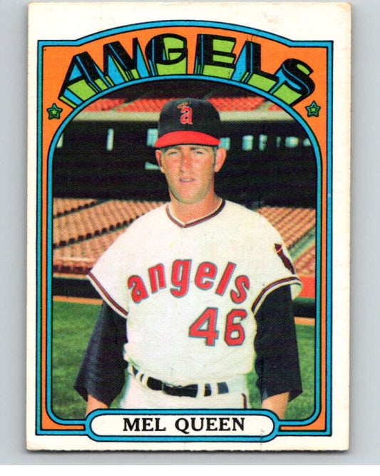 1972 O-Pee-Chee Baseball #196 Mel Queen  California Angels  V66283 Image 1