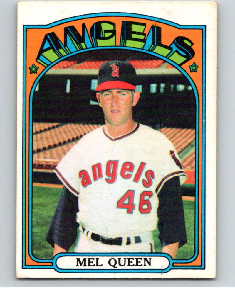 1972 O-Pee-Chee Baseball #196 Mel Queen California Angels V66283 Image 1