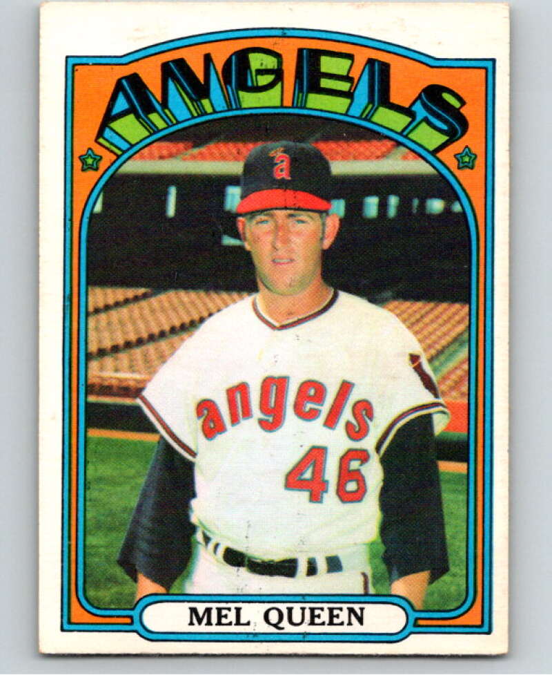 1972 O-Pee-Chee Baseball #196 Mel Queen California Angels V66284 Image 1