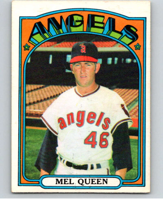 1972 O-Pee-Chee Baseball #196 Mel Queen  California Angels  V66284 Image 1