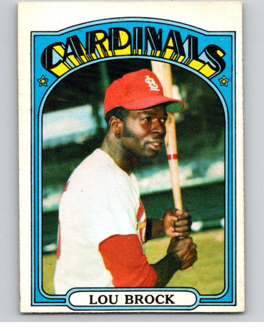 1972 O-Pee-Chee Baseball #200 Lou Brock  St. Louis Cardinals  V66287 Image 1