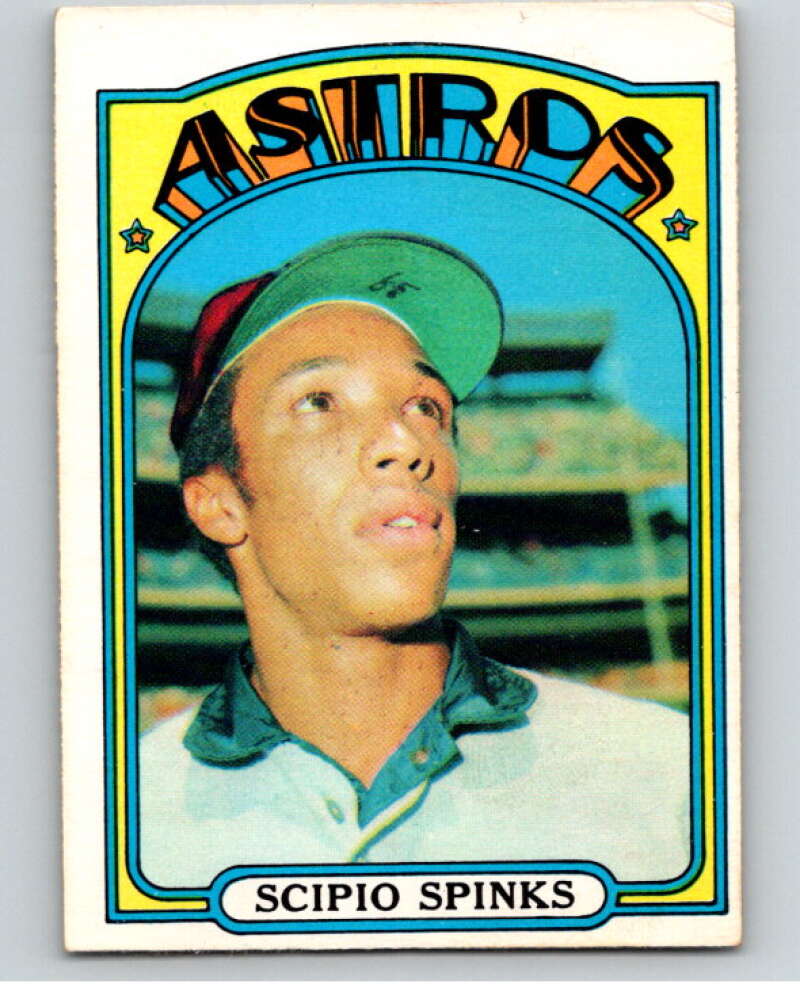 1972 O-Pee-Chee Baseball #202 Scipio Spinks Houston Astros V66288 Image 1