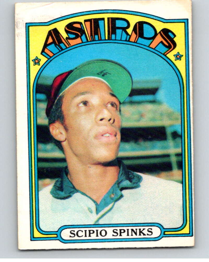 1972 O-Pee-Chee Baseball #202 Scipio Spinks Houston Astros V66289 Image 1