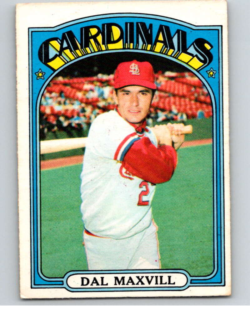 1972 O-Pee-Chee Baseball #206 Dal Maxvill St. Louis Cardinals V66295 Image 1