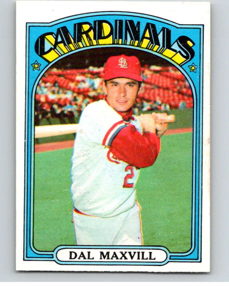 1972 O-Pee-Chee Baseball #206 Dal Maxvill St. Louis Cardinals V66296 Image 1