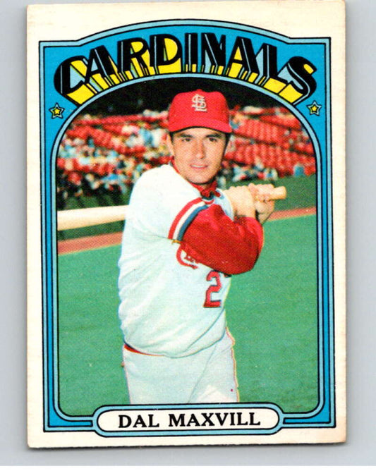 1972 O-Pee-Chee Baseball #206 Dal Maxvill  St. Louis Cardinals  V66297 Image 1