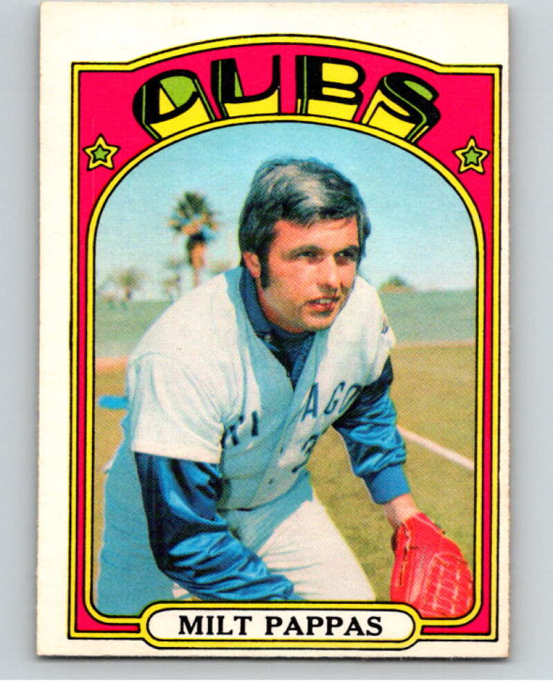 1972 O-Pee-Chee Baseball #208 Milt Pappas Chicago Cubs V66302 Image 1
