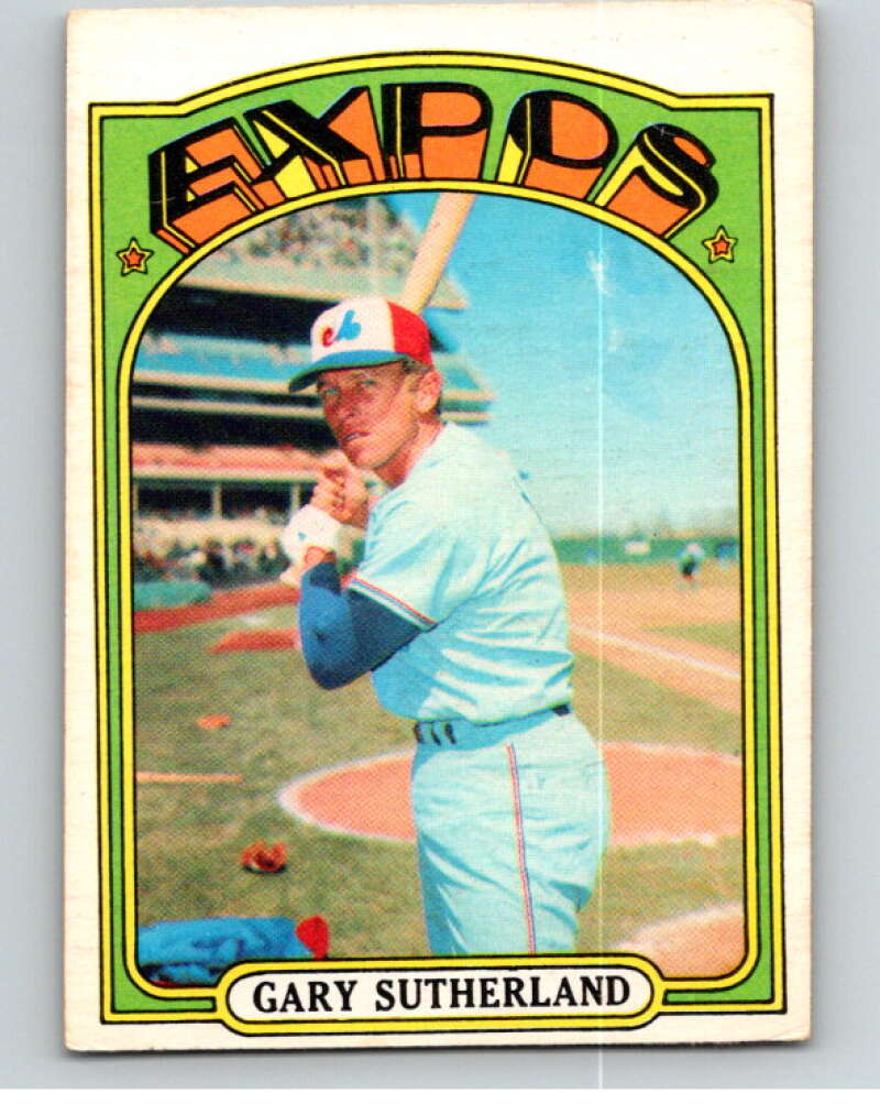 1972 O-Pee-Chee Baseball #211 Gary Sutherland Montreal Expos V66305 Image 1