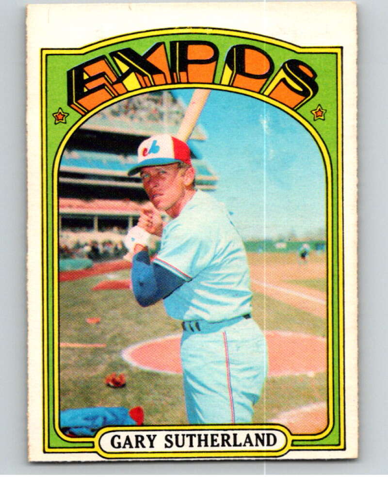 1972 O-Pee-Chee Baseball #211 Gary Sutherland Montreal Expos V66306 Image 1
