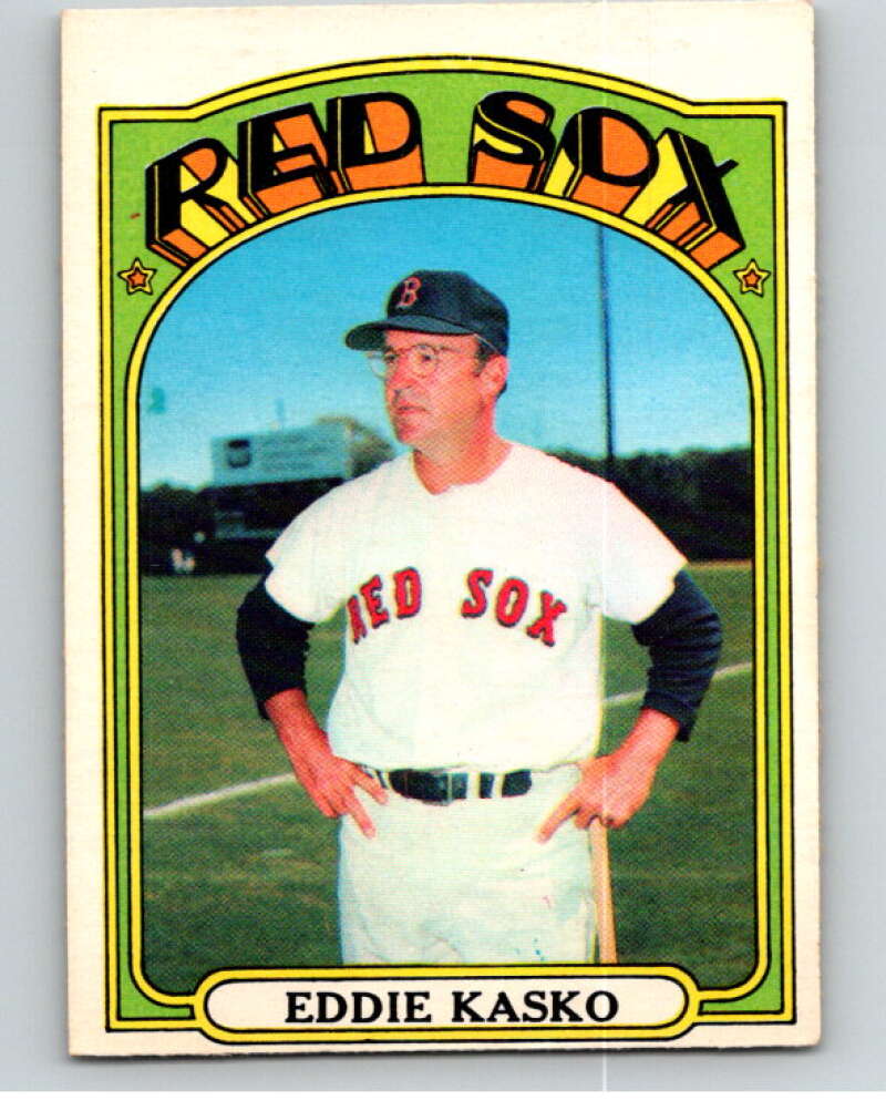 1972 O-Pee-Chee Baseball #218 Eddie Kasko MG Boston Red Sox V66312 Image 1