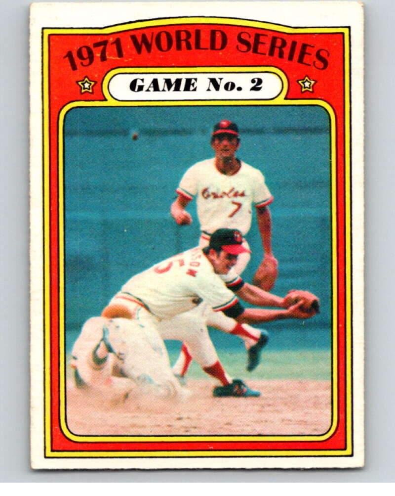 1972 O-Pee-Chee Baseball #224 World Series Game 2 Orioles V66322 Image 1