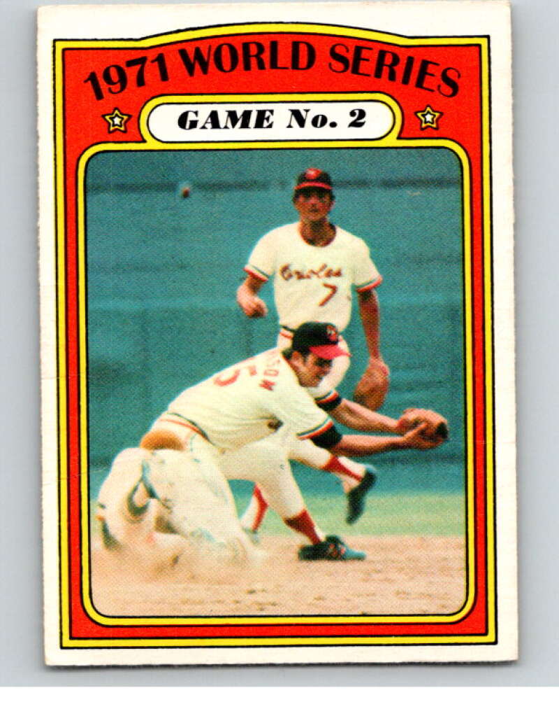 1972 O-Pee-Chee Baseball #224 World Series Game 2 Orioles V66323 Image 1