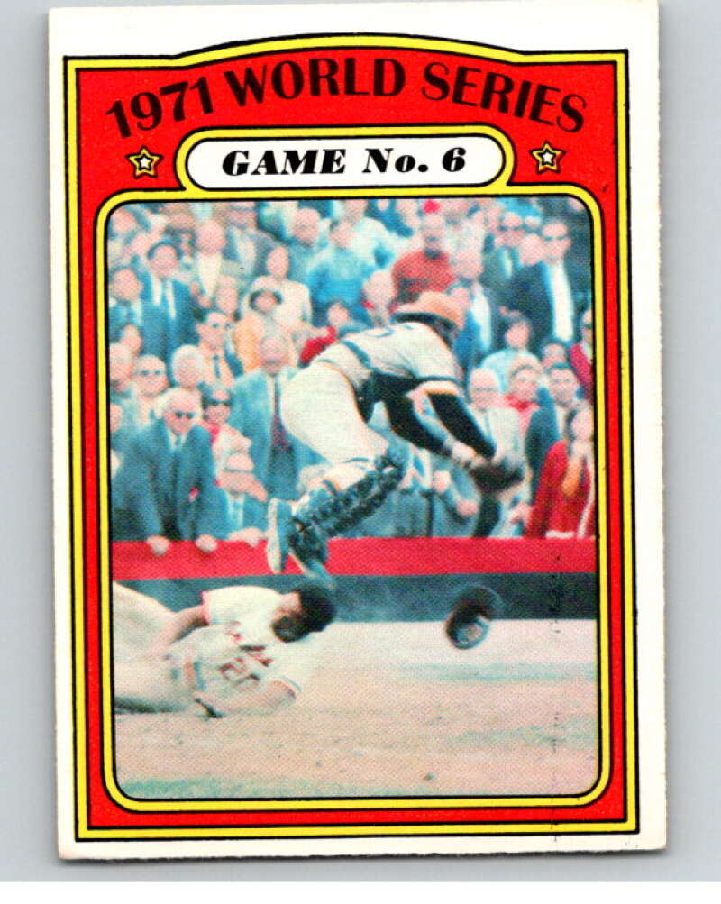 1972 O-Pee-Chee Baseball #228 World Series Game 6 V66327 Image 1