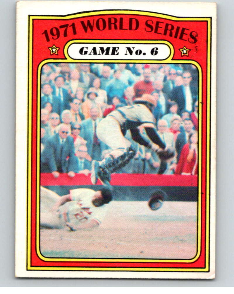 1972 O-Pee-Chee Baseball #228 World Series Game 6 V66328 Image 1