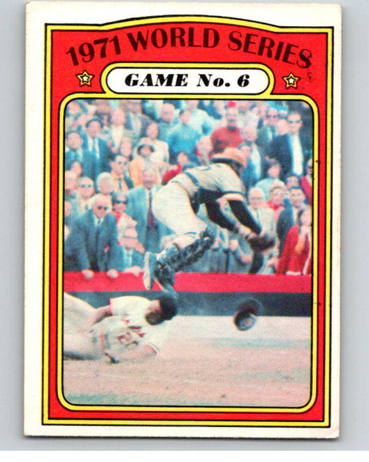 1972 O-Pee-Chee Baseball #228 World Series Game 6   V66328 Image 1