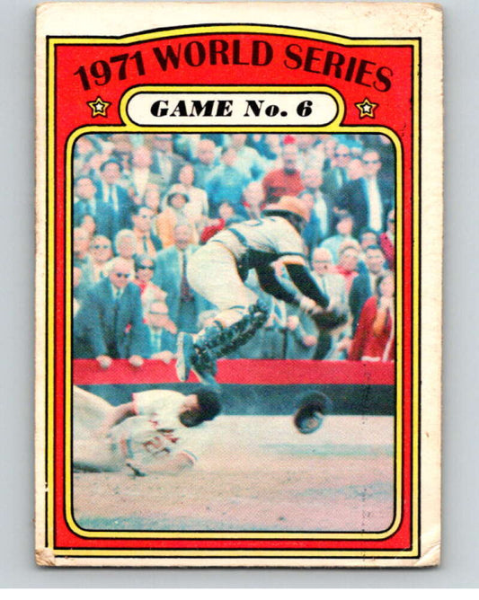 1972 O-Pee-Chee Baseball #228 World Series Game 6   V66329 Image 1
