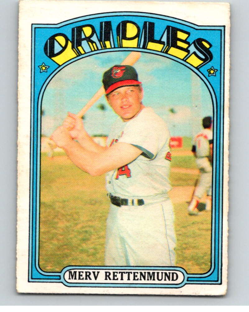 1972 O-Pee-Chee Baseball #235 Merv Rettenmund Baltimore Orioles V66331 Image 1