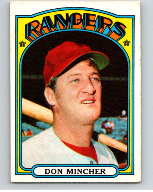 1972 O-Pee-Chee Baseball #242 Don Mincher  Texas Rangers  V66341 Image 1