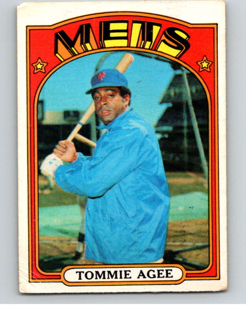 1972 O-Pee-Chee Baseball #245 Tommie Agee New York Mets V66346 Image 1