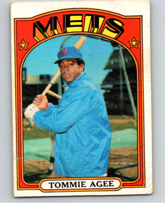 1972 O-Pee-Chee Baseball #245 Tommie Agee  New York Mets  V66347 Image 1