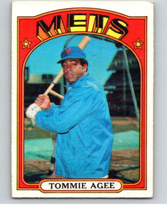 1972 O-Pee-Chee Baseball #245 Tommie Agee  New York Mets  V66348 Image 1