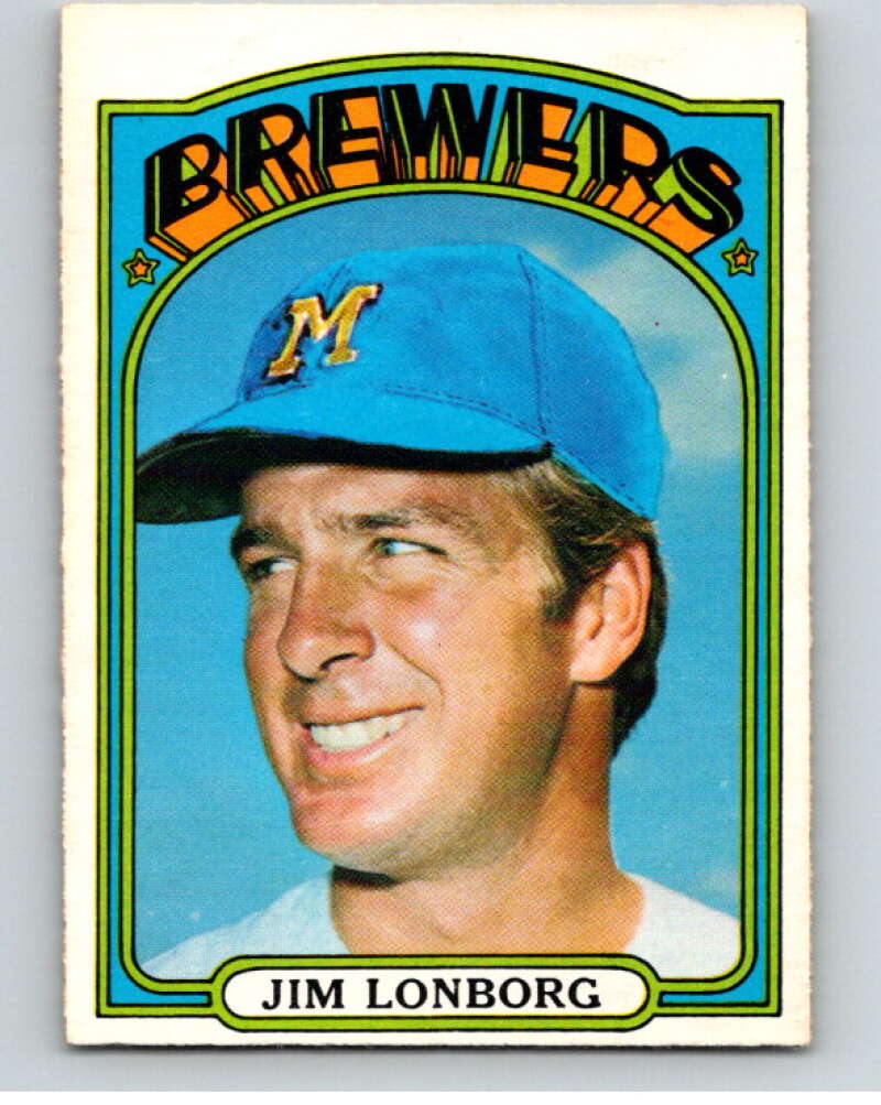 1972 O-Pee-Chee Baseball #255 Jim Lonborg Milwaukee Brewers V66362 Image 1