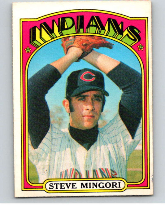 1972 O-Pee-Chee Baseball #261 Steve Mingori  Cleveland Indians  V66374 Image 1