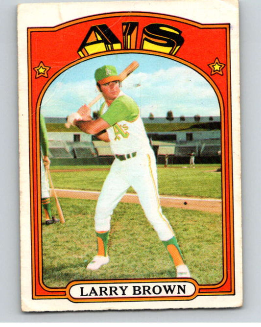 1972 O-Pee-Chee Baseball #279 Larry Brown  Oakland Athletics  V66378 Image 1