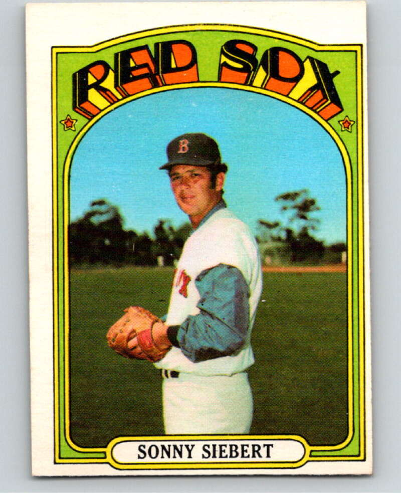 1972 O-Pee-Chee Baseball #290 Sonny Siebert Boston Red Sox V66379 Image 1