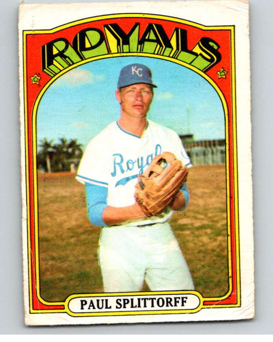 1972 O-Pee-Chee Baseball #315 Paul Splittorff  Kansas City Royals  V66381 Image 1