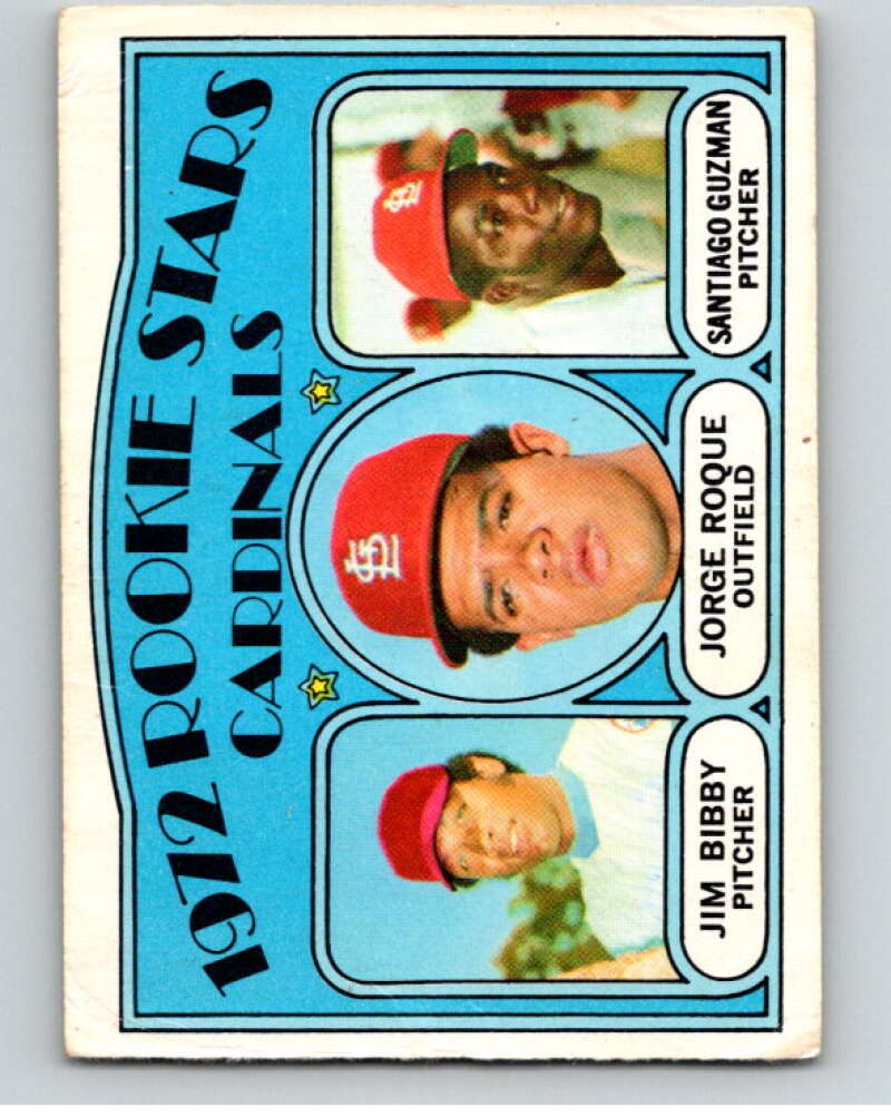 1972 O-Pee-Chee Baseball #316 Bibby/ Roque/Guzman RC Rookie V66382 Image 1