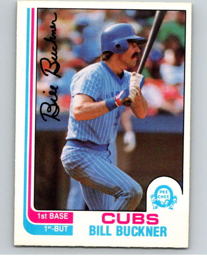 1982 O-Pee-Chee Baseball #124 Bill Buckner Chicago Cubs V66403 Image 1