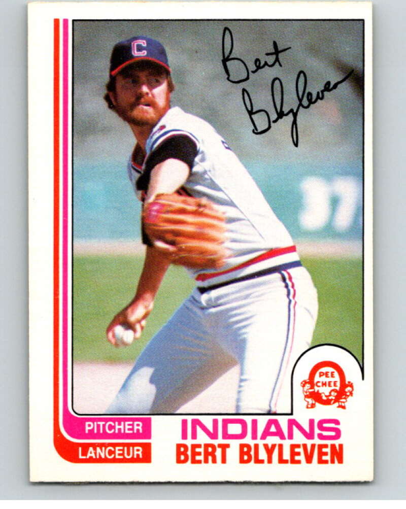 1982 O-Pee-Chee Baseball #164 Bert Blyleven Cleveland Indians V66408 Image 1