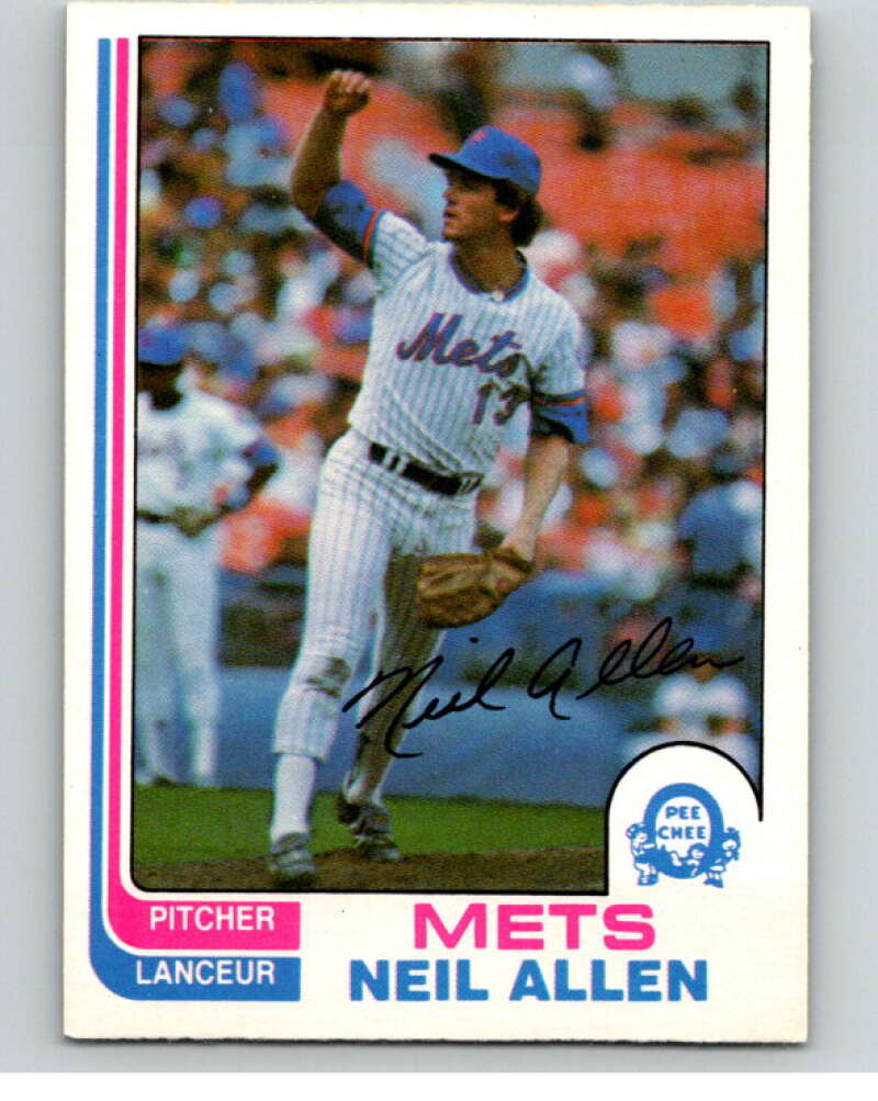 1982 O-Pee-Chee Baseball #205 Neil Allen New York Mets V66419 Image 1