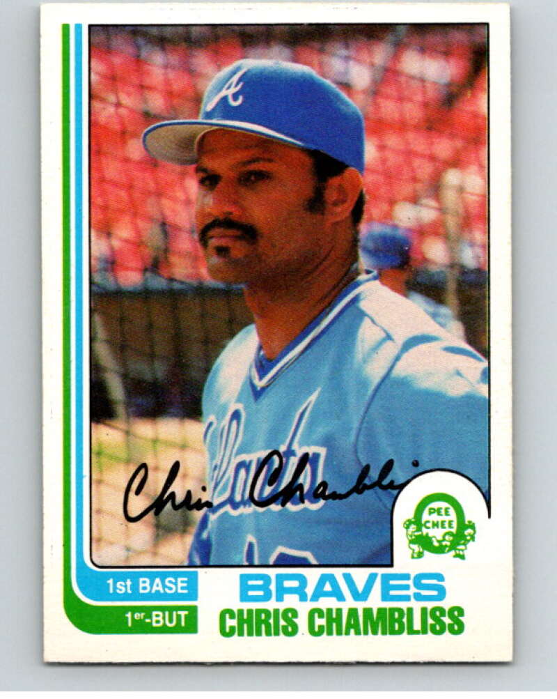 1982 O-Pee-Chee Baseball #320 Chris Chambliss Atlanta Braves V66433 Image 1