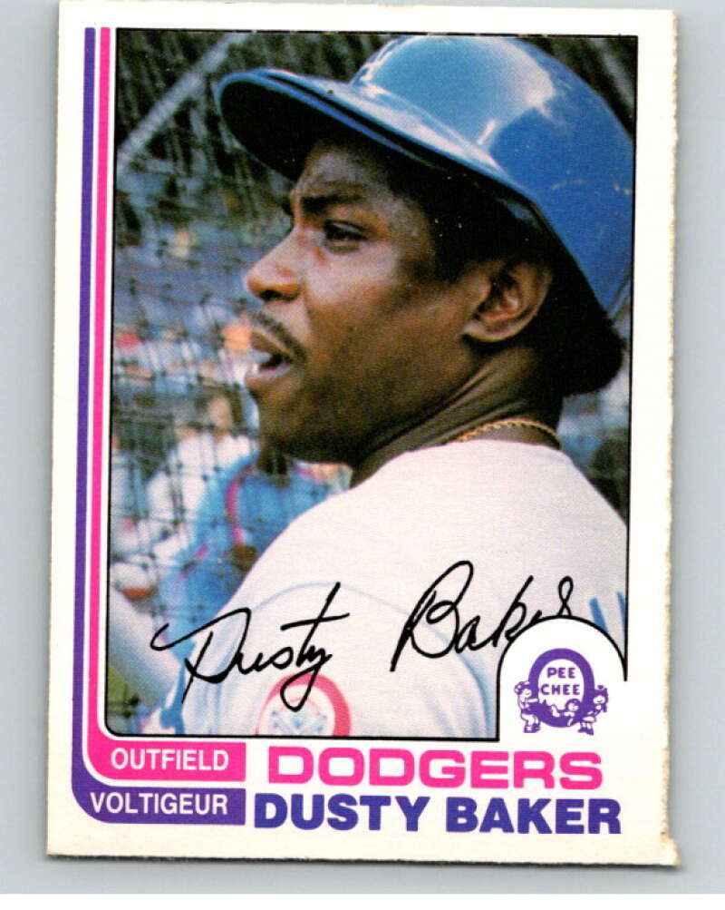 1982 O-Pee-Chee Baseball #375 Dusty Baker Los Angeles Dodgers V66442 Image 1