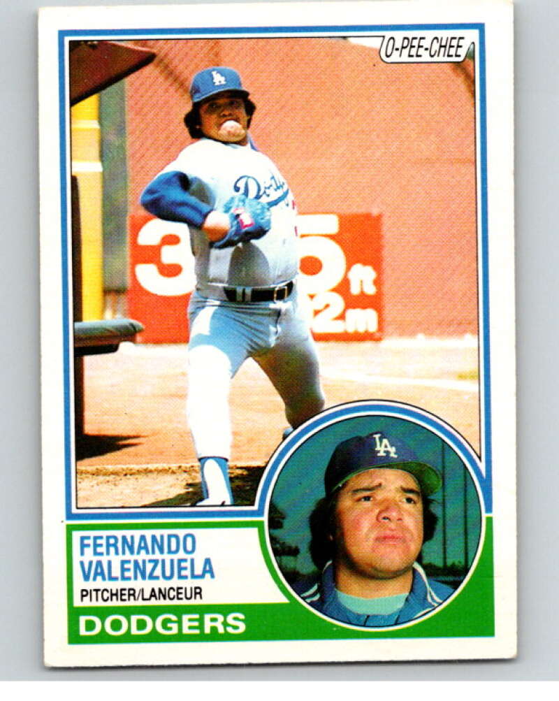 1983 O-Pee-Chee Baseball #40 Fernando Valenzuela Los Angeles Dodgers V66448 Image 1